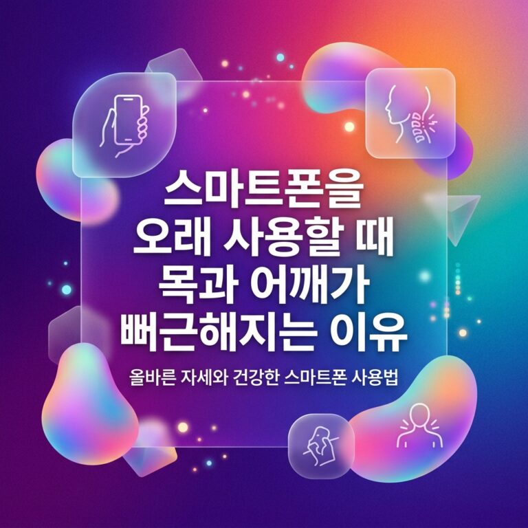 ai thumbnail gradient 스마트폰을 오래 사용할 때 목과 어깨가 뻐근해지는 이유 1786981875