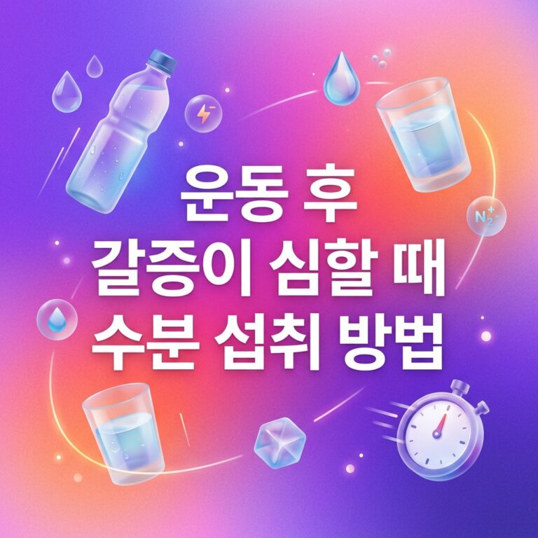 ai thumbnail gradient 운동 후 갈증이 심할 때 수분 섭취 방법 1786981749