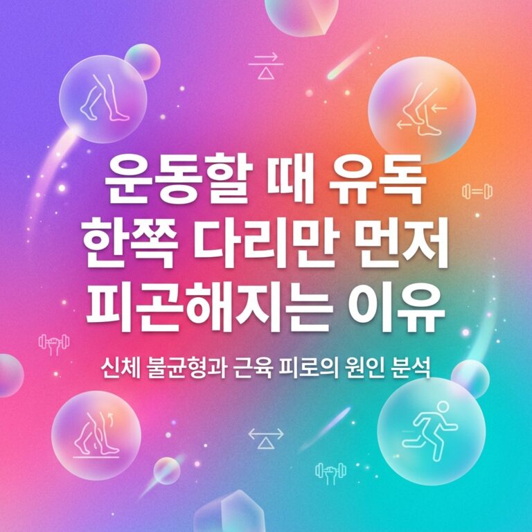 ai thumbnail gradient 운동할 때 유독 한쪽 다리만 먼저 피곤해지는 이유 1787839831