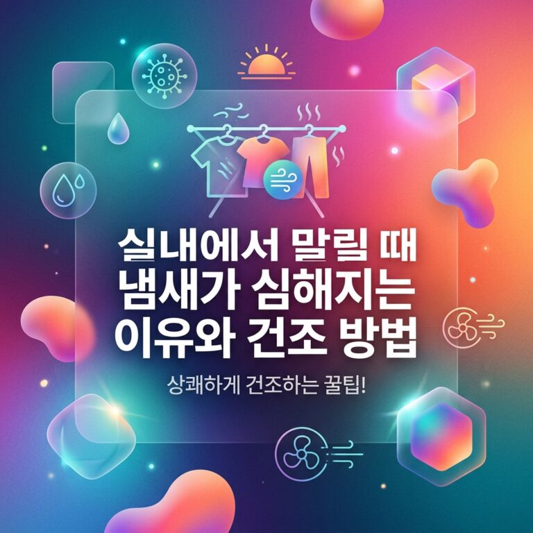 ai thumbnail gradient 빨래를 실내에서 말릴 때 냄새가 심해지는 이유와 건조 방법 1789566715