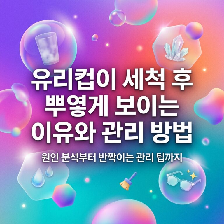 ai thumbnail gradient 유리컵이 세척 후 뿌옇게 보이는 이유와 관리 방법 1789567181
